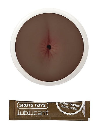 Shots Toys Dark Easy Rider Anal Masturbator with Realistic Texture - Masturbators and Strokers