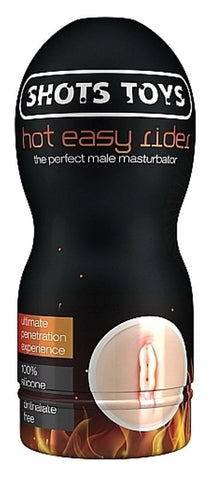 Shots Toys Easy Rider Hot Masturbator Vaginal with Suction Control - Masturbators and Strokers