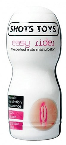 Shots Toys Easy Rider Vaginal Realistic Male Masturbator with Textured Tunnel - Masturbators and Strokers