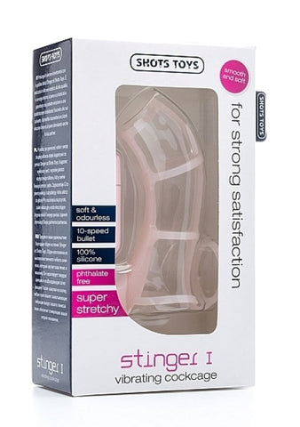 Shots Toys Stinger I Flesh Dual Ring Vibrating Cock Ring - Vibrating Cock Rings