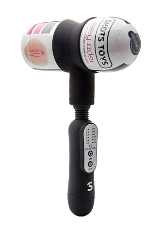 Shots Toys Twizzle Masturbator Kit with Vibrating Ring Attachment - Masturbators and Strokers