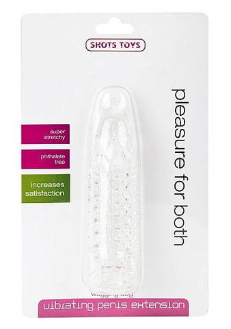 Shots Toys Wagging Dog Penis Extension Vibrating Textured - Pumps, Extenders and Sleeves