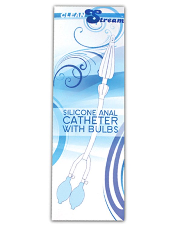Silicone Anal Catheter with Bulbs Try The Best - - Anal Cleansing