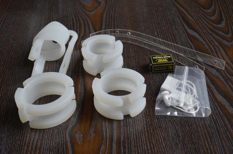 BDStyle Silicone Cock Cage with Multiple Ring Sizes and Locking Options - Male Chastity