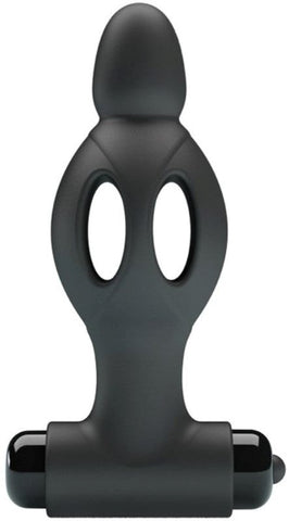 Baile Silicone Rechargeable Vibrating Anal Plug Black 10 Vibration Modes - Anal Vibrators