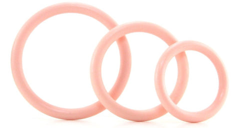 California Exotics Silicone Support Rings Three Size Cock Ring Set - Cock Rings