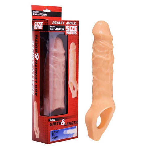Size Matters Realistic Pleasure Enhancer for Added Length and Girth - Pumps, Extenders and Sleeves
