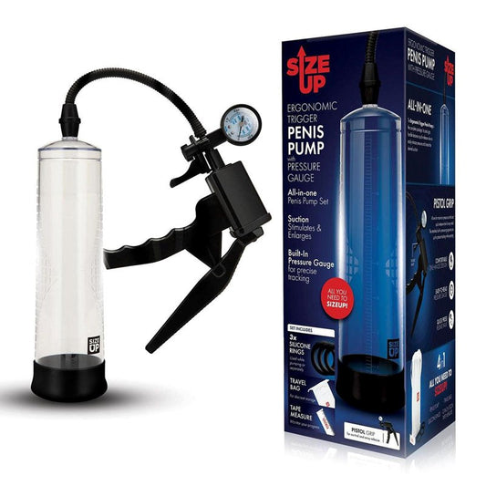 Size Up Ergonomic Trigger Penis Pump - - Pumps, Extenders and Sleeves