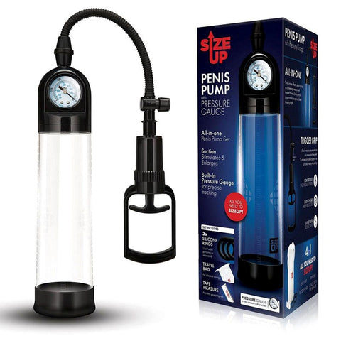 Xgen Products Size Up Premium Penis Enlargement Pump with Pressure Gauge - Pumps, Extenders and Sleeves