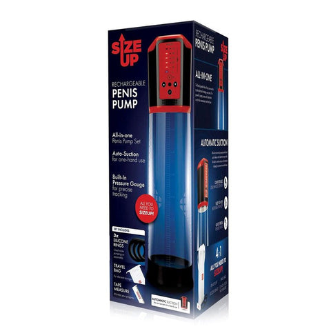 Size Up Rechargeable Penis Pump - Your Passport to Satisfaction - Pumps, Extenders and Sleeves