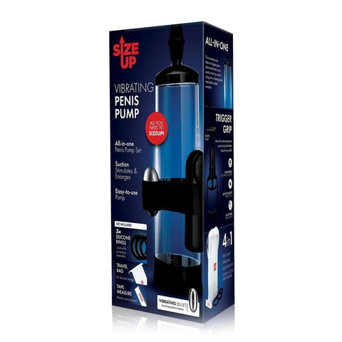Size Up Vibrating Trigger Penis Pump - Pump Up the Fun - Pumps, Extenders and Sleeves