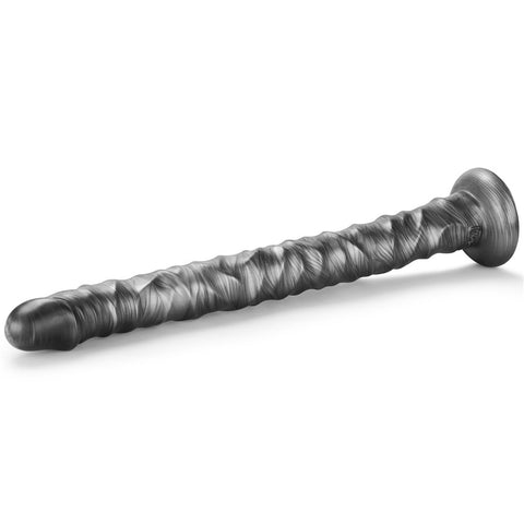Lovetoy King Sized Vibrax Slider Vibrating Dildo Grey with 10 Functions - Vibrating Dildos