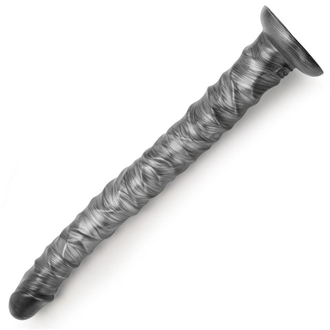 Lovetoy King Sized Vibrax Slider Vibrating Dildo Grey with 10 Functions - Vibrating Dildos