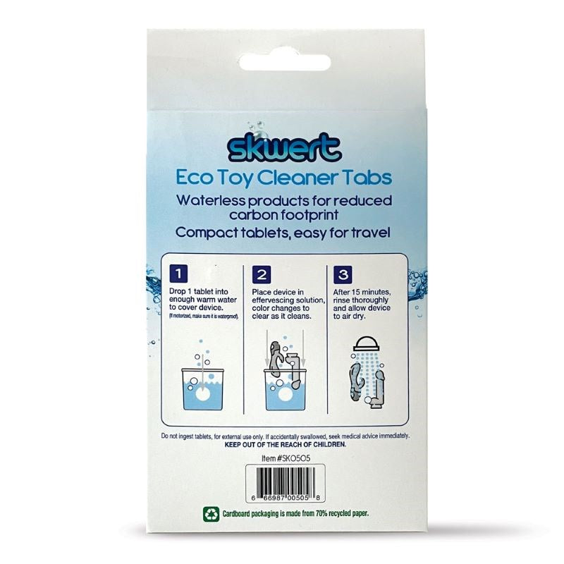 Skwert Eco Toy Cleaner Tabs Safe And Secure - - Adult Toy Cleaner