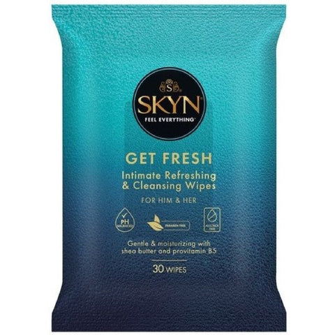 Ansell Skyn Get Fresh Intimate Refreshing Cleansing Wipes pH Balanced - Adult Toy Cleaner