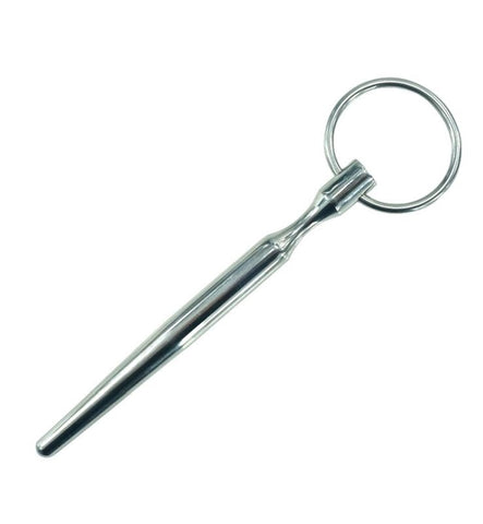 BDStyle Urethral Stretching Solid Penis Plug With Glans Ring Tapered Design - Penis Plugs