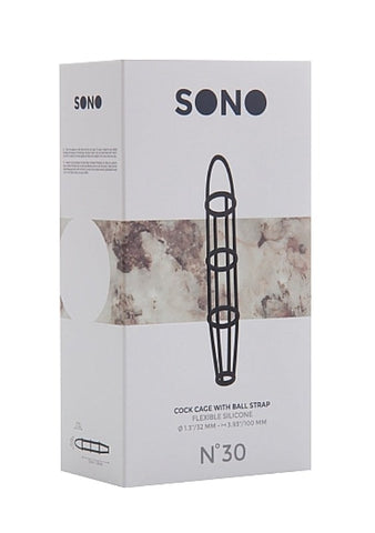 Shots Toys SONO No. 30 Silicone Cock Cage for Enhanced Stamina Control - Pumps, Extenders and Sleeves