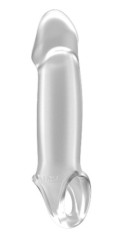Shots Toys Sono No.33 Stretchy Penis Extension Translucent with Ball Strap - Pumps, Extenders and Sleeves