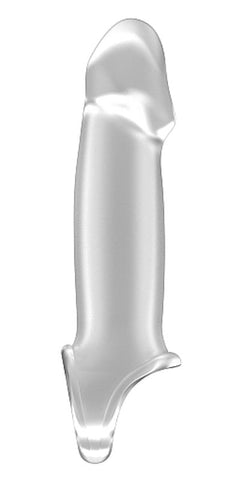 Shots Toys Sono No.33 Stretchy Penis Extension Translucent with Ball Strap - Pumps, Extenders and Sleeves