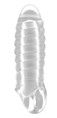 Shots Toys Sono No.36 Stretchy Thick Penis Extension Translucent TPE Material - Pumps, Extenders and Sleeves