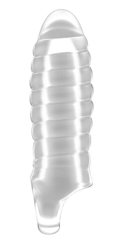 Shots Toys Sono No.36 Stretchy Thick Penis Extension Translucent TPE Material - Pumps, Extenders and Sleeves