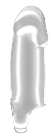 Sono No.37 Stretchy Thick Penis Extension Translucent with Ball Strap - Pumps, Extenders and Sleeves