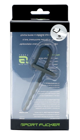 Sport Fucker Dipstick Urethral Sound with Integrated Glans Ring - Cock Rings