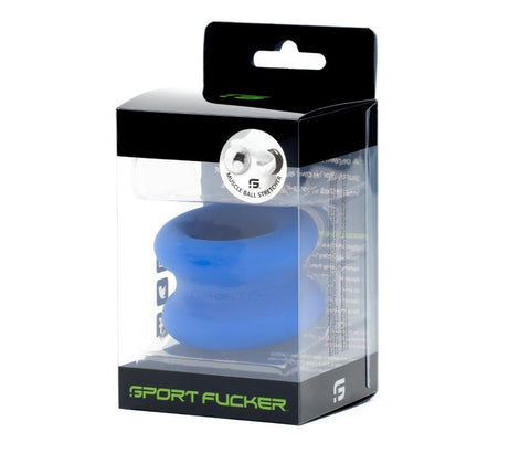 Sport Fucker Comfort Driven Muscle Ball Stretcher Silicone Cock Ring - Ball and Cock Toys