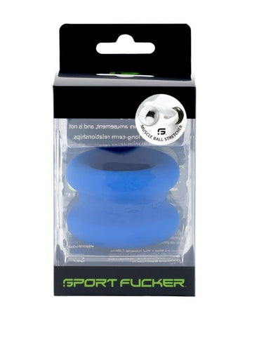 Sport Fucker Comfort Driven Muscle Ball Stretcher Silicone Cock Ring - Ball and Cock Toys