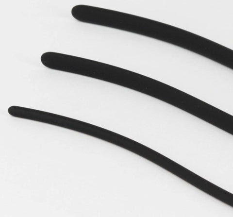 Sport Fucker Probe 3 Pack Black Medical Grade Silicone Urethral Sounds - Cock Rings