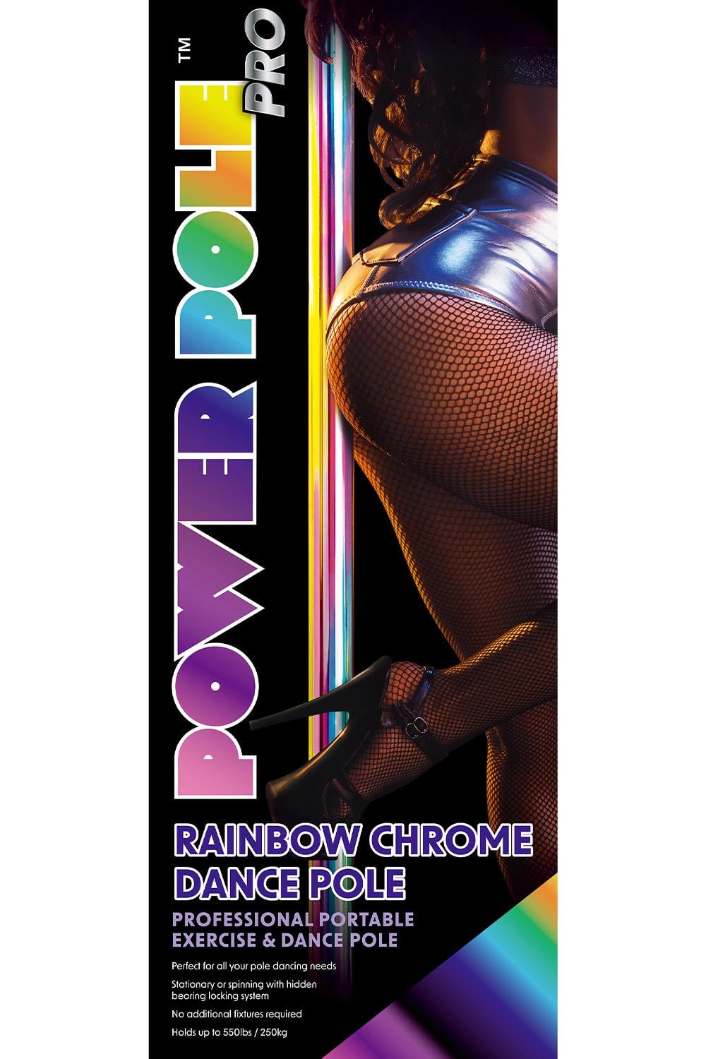 Xgen Power Pole Pro Chrome Removable Dance Pole System - - Sex Swings And Slings