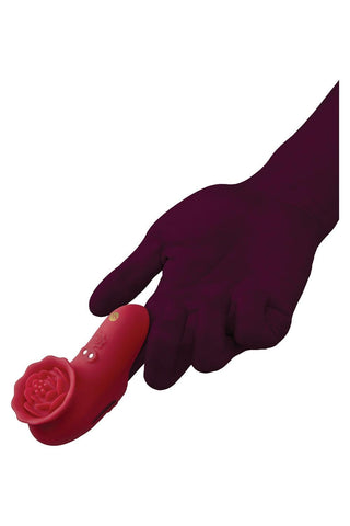 Xgen Secret Kisses Rosegasm Playful Petal Rechargeable Finger Vibrator - Finger and Tongue Vibrators