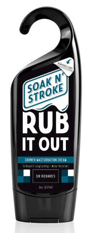 Sir Richards Soak n Stroke Rub It Out Masturbation Cream Water Resistant Formula - Silicone Based Lubes