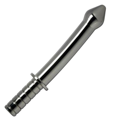 Hells Couture Stainless Steel Phallic Baton Dildo Premium Material - Anal Dildos
