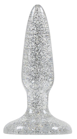 NS Novelties Starlight Gems Booty Boppers Mini Clear Glittery Anal Plug - Butt Plugs
