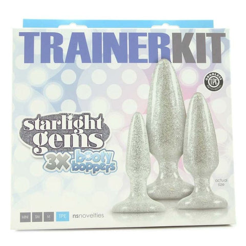 NS Novelties Booty Boppers Graduated Plug Trainer Set with Three Sizes - Butt Plugs