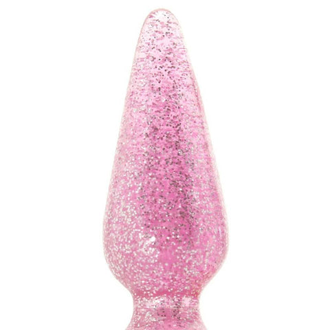 NS Novelties Starlight Gems Booty Pops Small Pink Butt Plug with Finger Ring - Butt Plugs