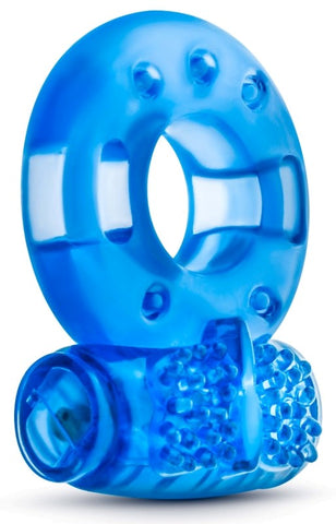 Stay Hard Vibrating Cock Rings 2 Pack Blue Dual Pack Enhancement - Cock Rings
