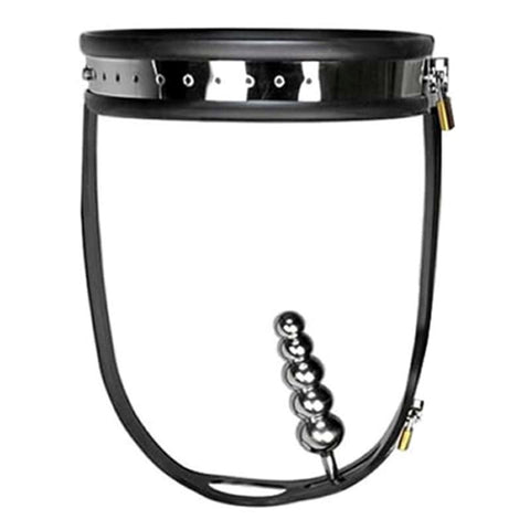 BDStyle Steel Female Chastity Belt With Plug Secure Locking System - Male Chastity