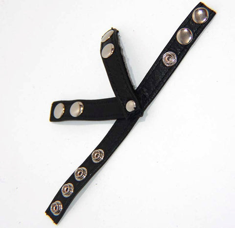 BDStyle Strict Leather Testicle & Cock Harness Adjustable BDSM Restraint - Male Chastity