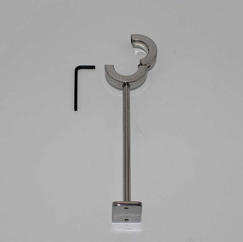 Hells Couture STUK Heavy Locking Testicle Steel Mount Fixed Restraint - Ball and Cock Toys