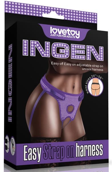 Lovetoy Ingen Easy Strap On Harness with Velcro Adjustment System - Strap On Sextoys