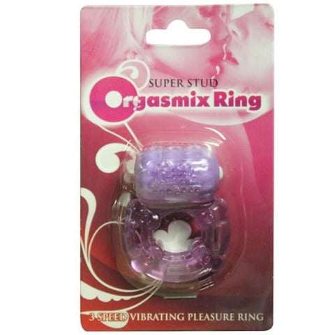 Hott Products Super Stud Orgasmix Mens Vibrating Cock Ring Waterproof - Cock Rings