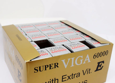 Super Viga 60000 Male Delay Spray CARTON - Delay and Excite Sprays