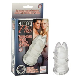CalExotics Support Plus Extended Ring Head Exciter Sleeve - Pumps, Extenders and Sleeves