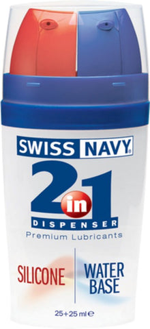 Swiss Navy 2 In 1 Silicone & Water Based Dual Formula Lubricant - Water Based Lubes