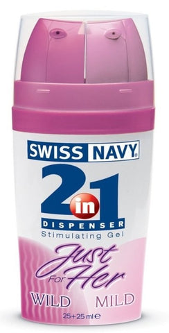 Swiss Navy Just for Her 2 In 1 Stimulating Gel 50ml Clitoral Arousal - Delay and Excite Sprays