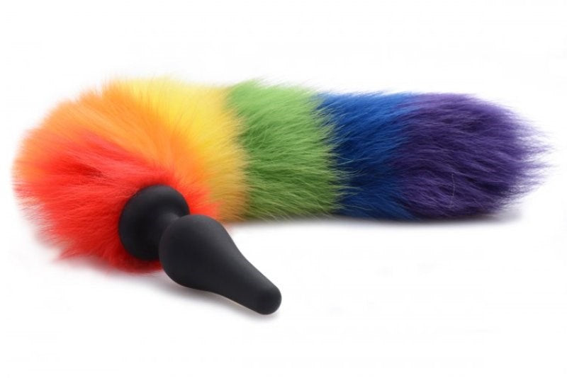 Tailz Rainbow Tail Anal Plug Discreet Packaging - - Butt Plugs
