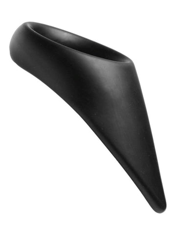 XR Brands Taint Teaser Silicone C Ring Vibrator with Perineum Stimulation - Cock Rings