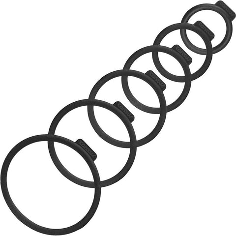 Tantus Silicone O Ring Set Six Size Premium Harness Compatibility - Cock Rings